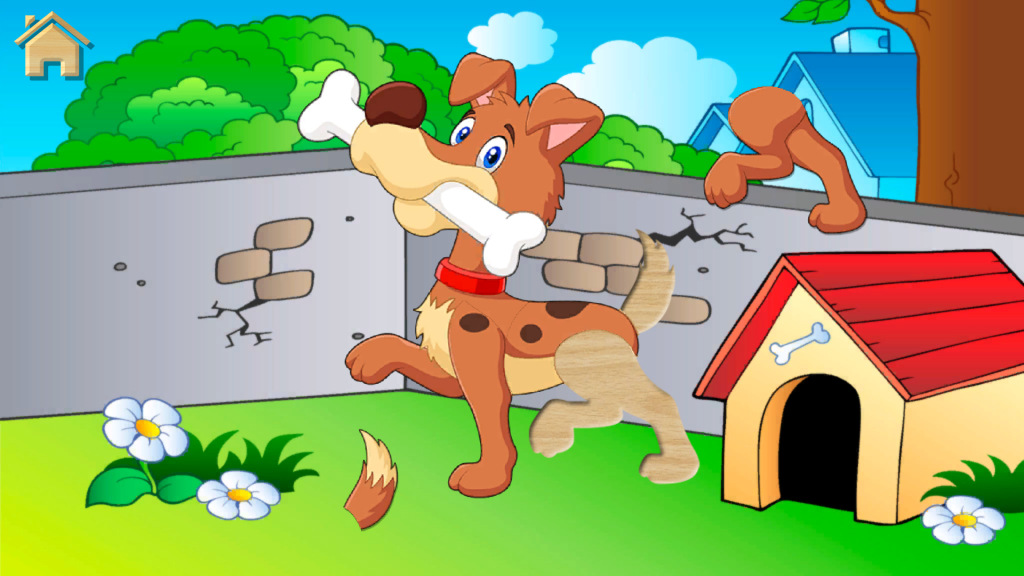 Cute puzzle selection screen