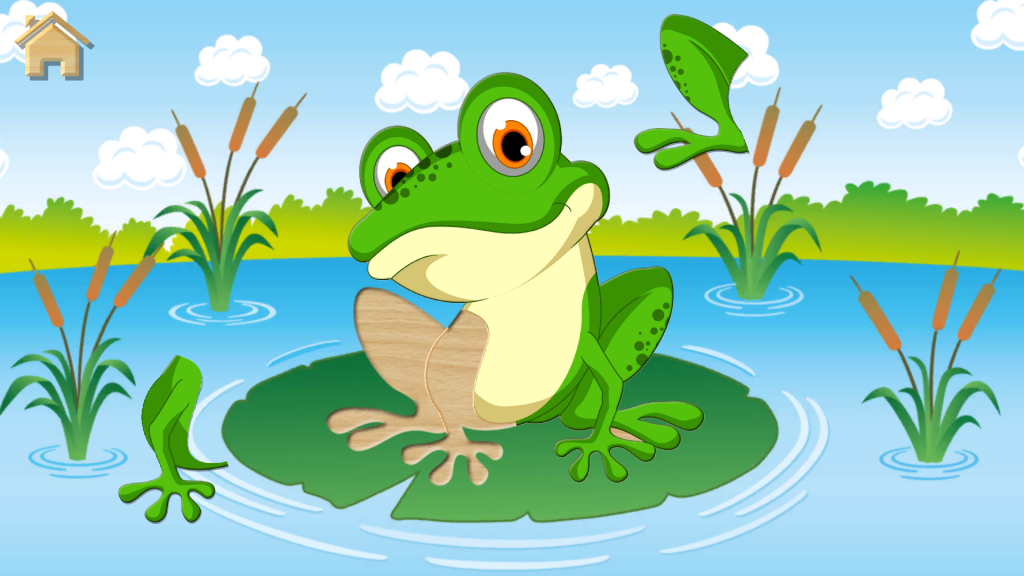 Completed jigsaw puzzle screen