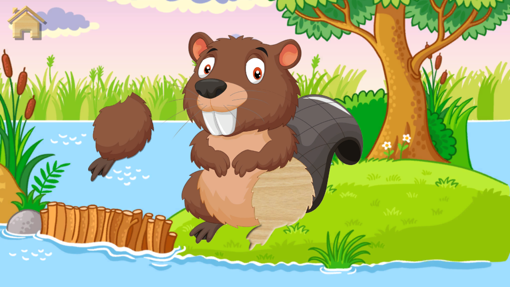 Preschool learning puzzle screen